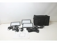 Bresser sh-360a ultraplatte en lichte bi-color led-vlakverlichting set van 3 - afbeelding 5 van  6