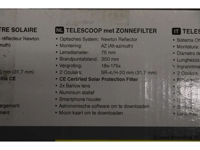 Bresser solarix 76/350 telescoop met zonnefilter - afbeelding 6 van  6