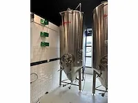 Brewiks - cct 125 - geconditioneerde cilindrische conische rvs tank - 2017 - afbeelding 2 van  7