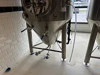 Brewiks - cct 125 - geconditioneerde cilindrische conische rvs tank - 2017 - afbeelding 4 van  7