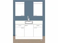Bribus keuken - 150cm v.v. postform werkblad, kleur w300 wit (nieuw in doos) - afbeelding 3 van  11
