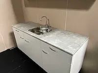 Bribus keuken - 170cm v.v. postform werkblad v.v. spoelbak, kleur w300 wit (nieuw in doos) - afbeelding 2 van  11