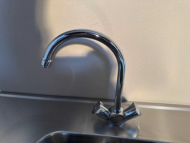 Bribus keuken - 180cm v.v. rvs werkblad, kleur w300 wit (nieuw in doos) - afbeelding 8 van  11