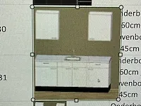 Bribus keuken - 210cm, rvs werblad v.v. spoelbak, kleur w300 wit (nieuw in doos) - afbeelding 3 van  11