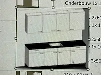 Bribus keuken - 220cm v.v. postform werkblad, kleur w300 wit (nieuw in doos) - afbeelding 3 van  11