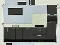 Bribus keuken - 329cm v.v. bosch inbouwapparatuur, composiet werkblad, kleur u1233 grafiet (nieuw in doos) - afbeelding 20 van  27