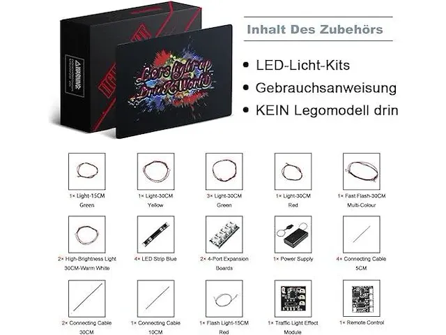 Brickbling 76989 led-verlichtingsset met afstandsbediening - afbeelding 2 van  3