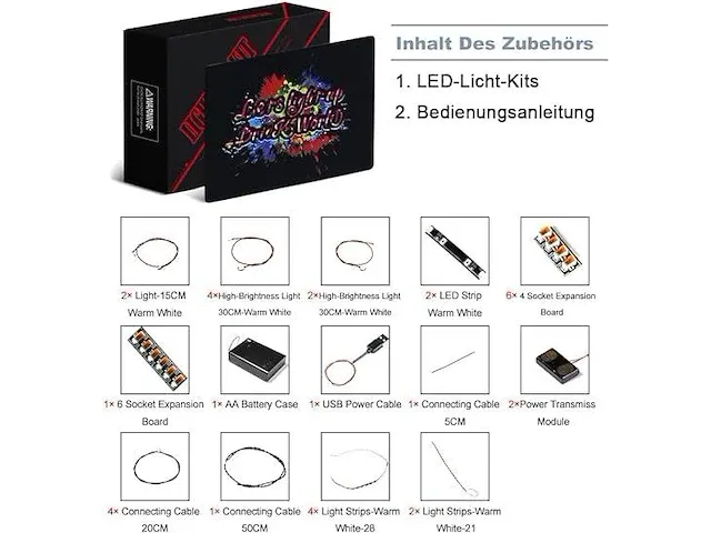 Brickbling ledlichtset voor lego - afbeelding 2 van  3