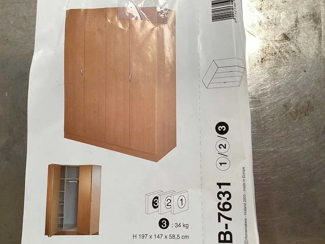 Bricostylr b-7631 kledingkasten (15x) - afbeelding 1 van  4