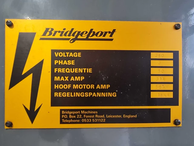 Bridgeport - 1989 - interact 720 - cnc freesmachine - afbeelding 5 van  6