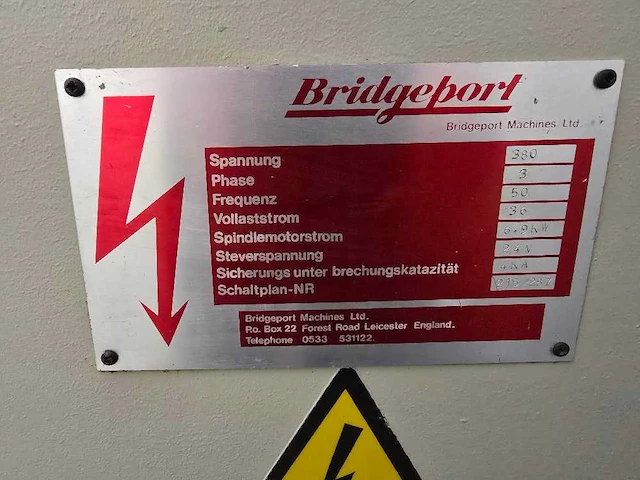Bridgeport - interact 1 mk2 - cnc freesmachine - afbeelding 7 van  9