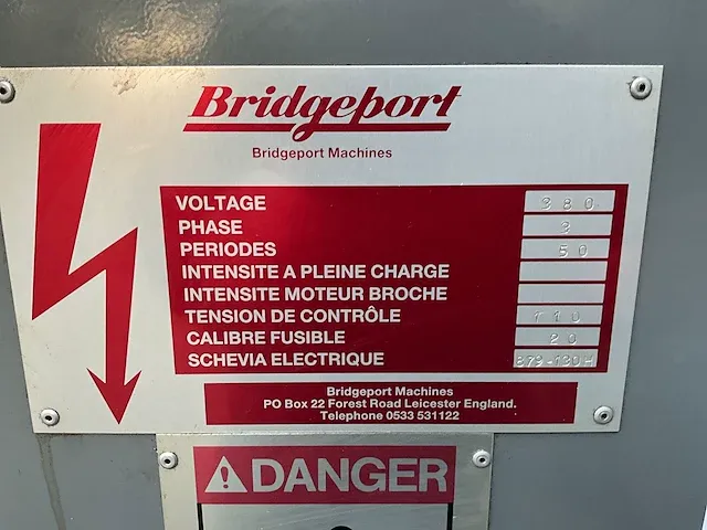 Bridgeport interact 1 mk-2 freesmachine cnc - afbeelding 24 van  30