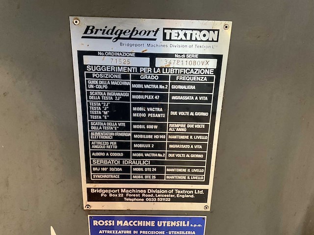 Bridgeport trextrom freesmachine - afbeelding 11 van  11