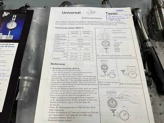 Bridgeport vmc 760 tooling (passend bij kavel 4) - afbeelding 3 van  7