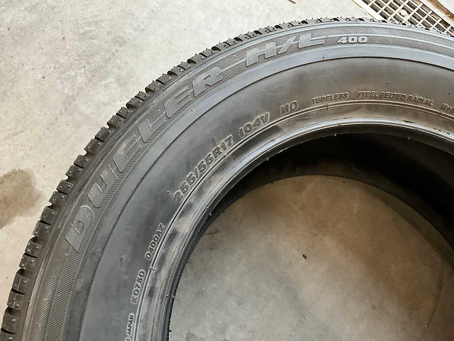 Bridgestone "dueler h/l" 255/55 r17 - afbeelding 5 van  6
