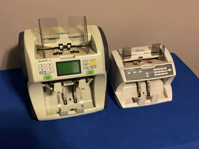 Briefgeldtelmachine (2x) - afbeelding 1 van  3