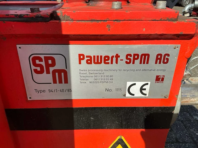 Briketten pers pawert spm ag 94/i-40/85 - afbeelding 18 van  31