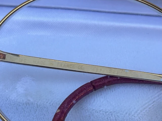 Bril, cartier, antares, goud, 1990-2000 - afbeelding 5 van  9
