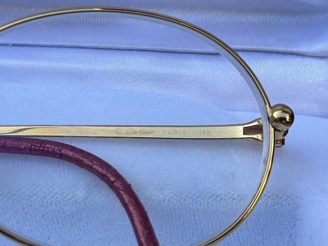 Bril, cartier, antares, goud, 1990-2000 - afbeelding 6 van  9
