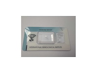 Briljant geslepen diamant met certificaat hrd, 0,10 kt