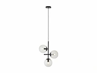 Brilliant ariol hanglamp glas 3xe14 max. 40w zwart - afbeelding 1 van  1