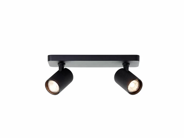Brilliant marty - plafondspot - gu10 2x5w - 3000k - zwart - afbeelding 1 van  1