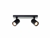 Brilliant marty - plafondspot - gu10 2x5w - 3000k - zwart - afbeelding 1 van  1