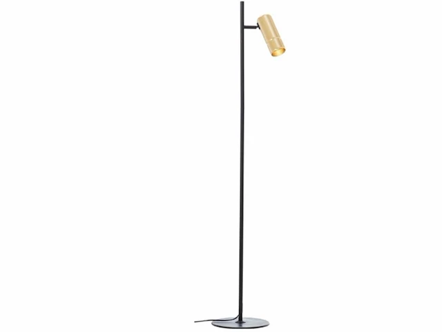 Brilliant marty vloerlamp led gu10 zwart/goud - afbeelding 1 van  1
