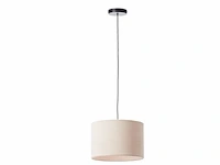 Brilliant tony - hanglamp - e27 max 1x25w - ribstof - beige - afbeelding 1 van  1