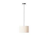 Brilliant tony hanglamp -e27 max 1x25w ribstof beige - afbeelding 1 van  2