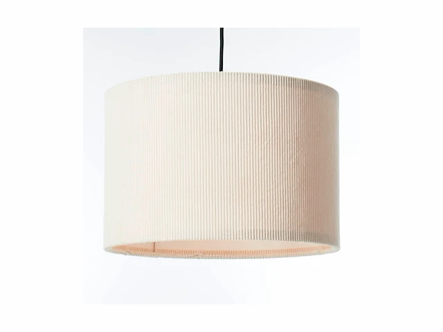 Brilliant tony hanglamp -e27 max 1x25w ribstof beige - afbeelding 2 van  2