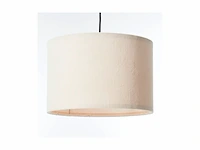 Brilliant tony hanglamp -e27 max 1x25w ribstof beige - afbeelding 2 van  2