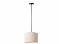 Brilliant tony hanglamp e27 max 1x25w ribstof beige - afbeelding 1 van  1