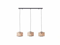 Brilliant woodline - hanglamp - e27 max 3x60w - natuur/zwart - afbeelding 1 van  1