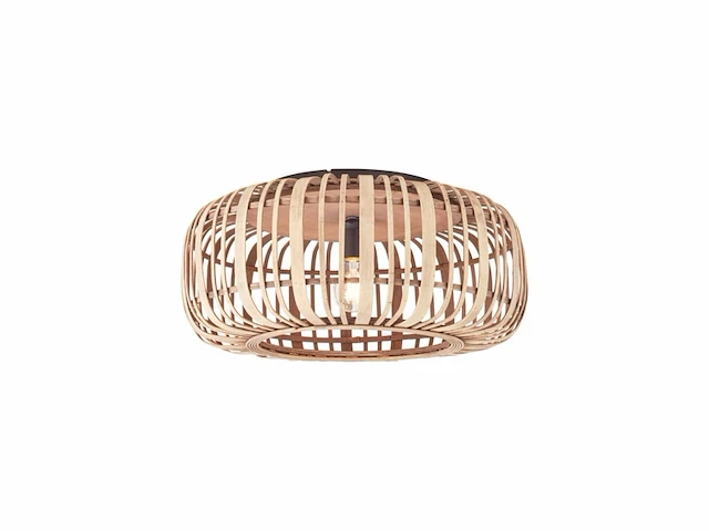 Brilliant woodrow plafondlamp e27 max 1x60w bamboe bruin - afbeelding 1 van  1