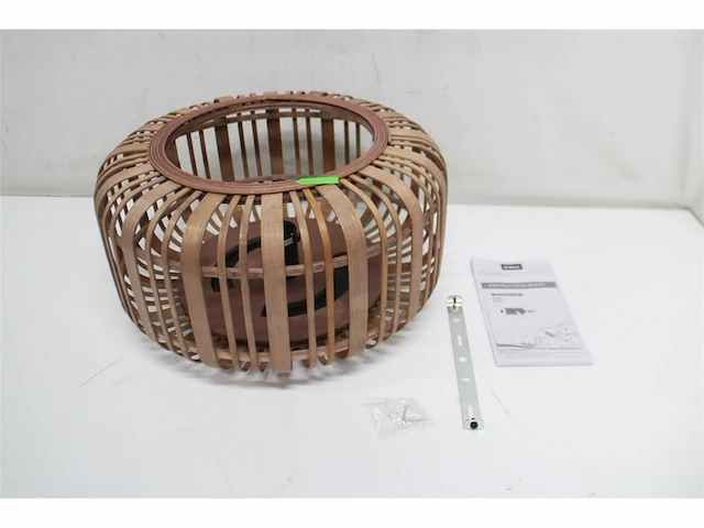 Brilliant woodrow plafondlamp e27 max 1x60w bamboe bruin - afbeelding 2 van  4
