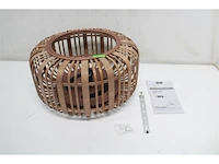 Brilliant woodrow plafondlamp e27 max 1x60w bamboe bruin - afbeelding 2 van  4