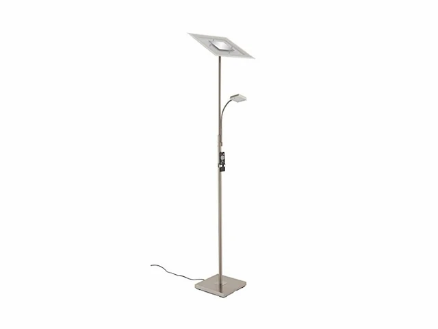 Briloner agiled vloerlamp woonkamer met afstandsbediening dimbaar led staande lamp 180cm grijs - afbeelding 1 van  4