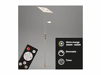 Briloner agiled vloerlamp woonkamer met afstandsbediening dimbaar led staande lamp 180cm grijs - afbeelding 4 van  4