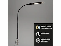 Briloner leuchten servo clip-on armaturen kleurtemperatuurregeling incl. touch schakelaar op armatuurkop dimbaar in stappen ip20 zwart - afbeelding 4 van  4
