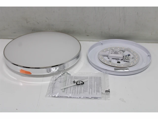 Briloner malbona- plafonnire badkamer - led - 13 watt - 1.200 lumen - ip44 - wit-chroom - afbeelding 2 van  3