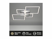 Briloner plafondlamp dimbaar - led 48 watt - 4.000 lumen - 3.000 kelvin - chroom-zilverkleurig - afbeelding 4 van  6