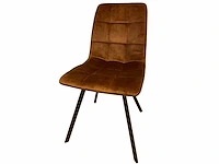 Brinker - dc-1925s cognac - eetkamerstoel (4x) - afbeelding 1 van  6