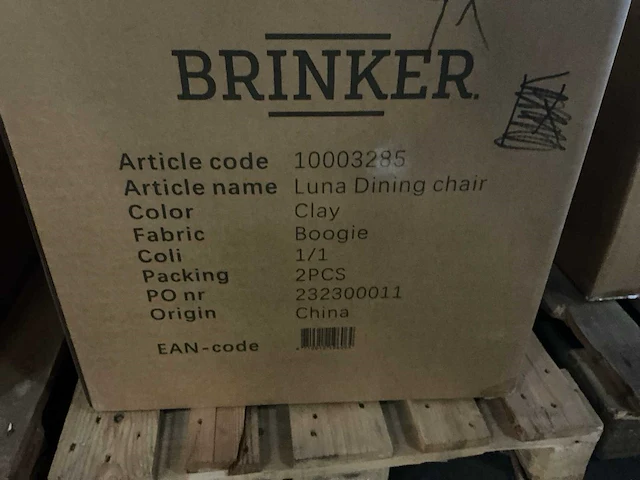 Brinker - luna - boogie 1003285 - eetkamerstoel (10x) - afbeelding 3 van  3