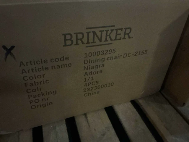 Brinker adore 10003295 eetkamerstoel (6x) - afbeelding 5 van  5