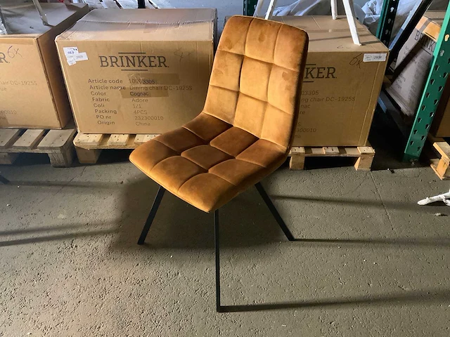 Brinker dc-1925s 10003305 eetkamerstoel (4x) - afbeelding 1 van  7