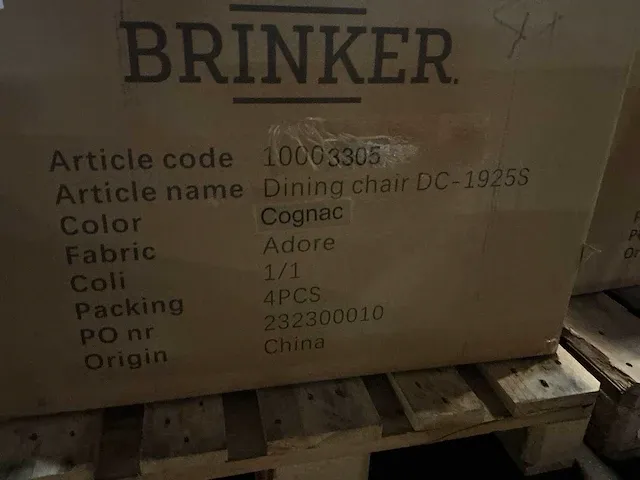 Brinker dc-1925s 10003305 eetkamerstoel (6x) - afbeelding 5 van  5