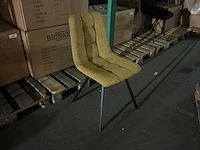 Brinker dc-1925s mustard eetkamerstoel (4x) - afbeelding 6 van  6