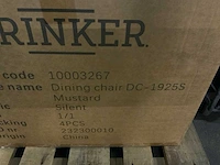 Brinker dc-1925s mustard silent eetkamerstoel (4x) - afbeelding 6 van  6