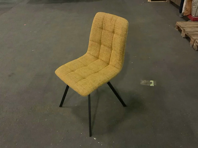 Brinker dc-1925s mustard silent eetkamerstoel (6x) - afbeelding 1 van  6